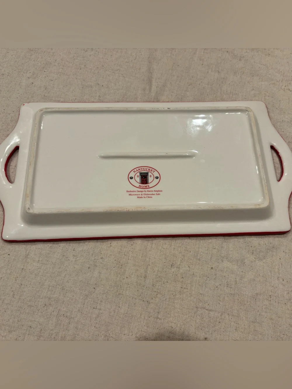 Nantucket Home Holiday Snowman Cookies & Milk for Santa Tray